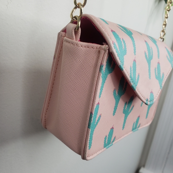 Deb & Dave Cactus Print Mini Crossbody Purse NWOT - Picture 6 of 8
